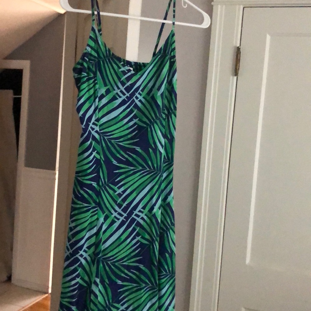 Tropical print dress